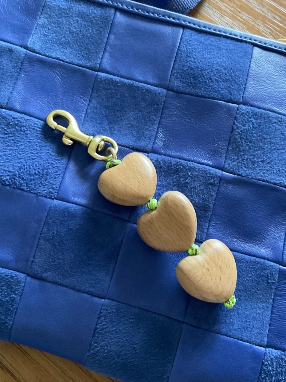 Clare V. Wooden Heart Fob
